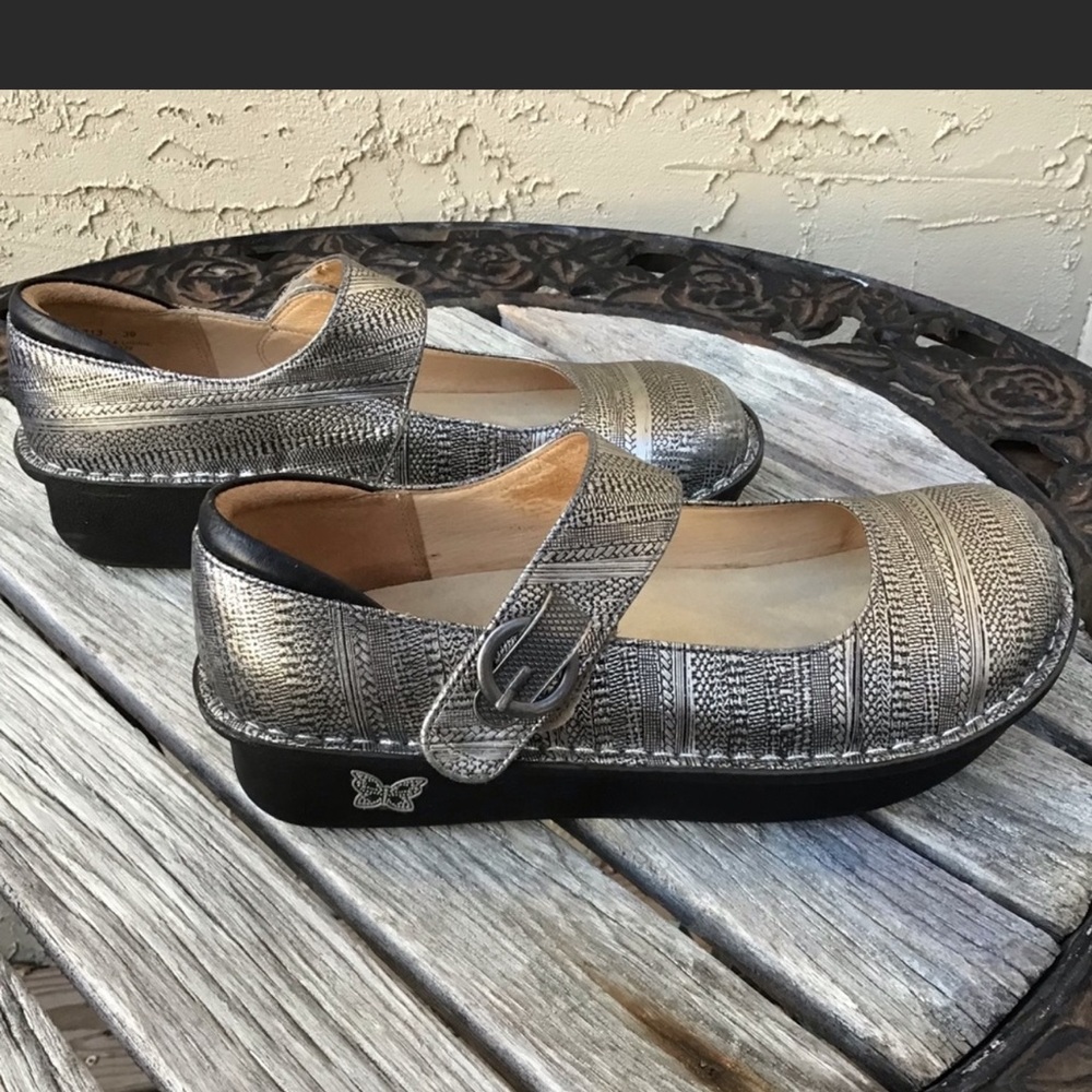 Silver Alegria shoes size 39